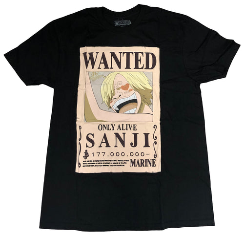 One Piece Sanji Wanted Unisex Official T-Shirt GE34760