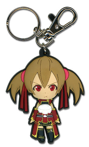 Sword Art Online Angry Silica SD PVC Keychain - Great Eastern Entertainment Anime