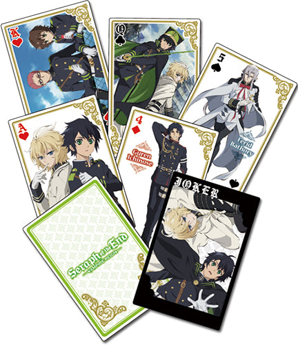 Seraph of the End Vampire Reign Group Playing Cards