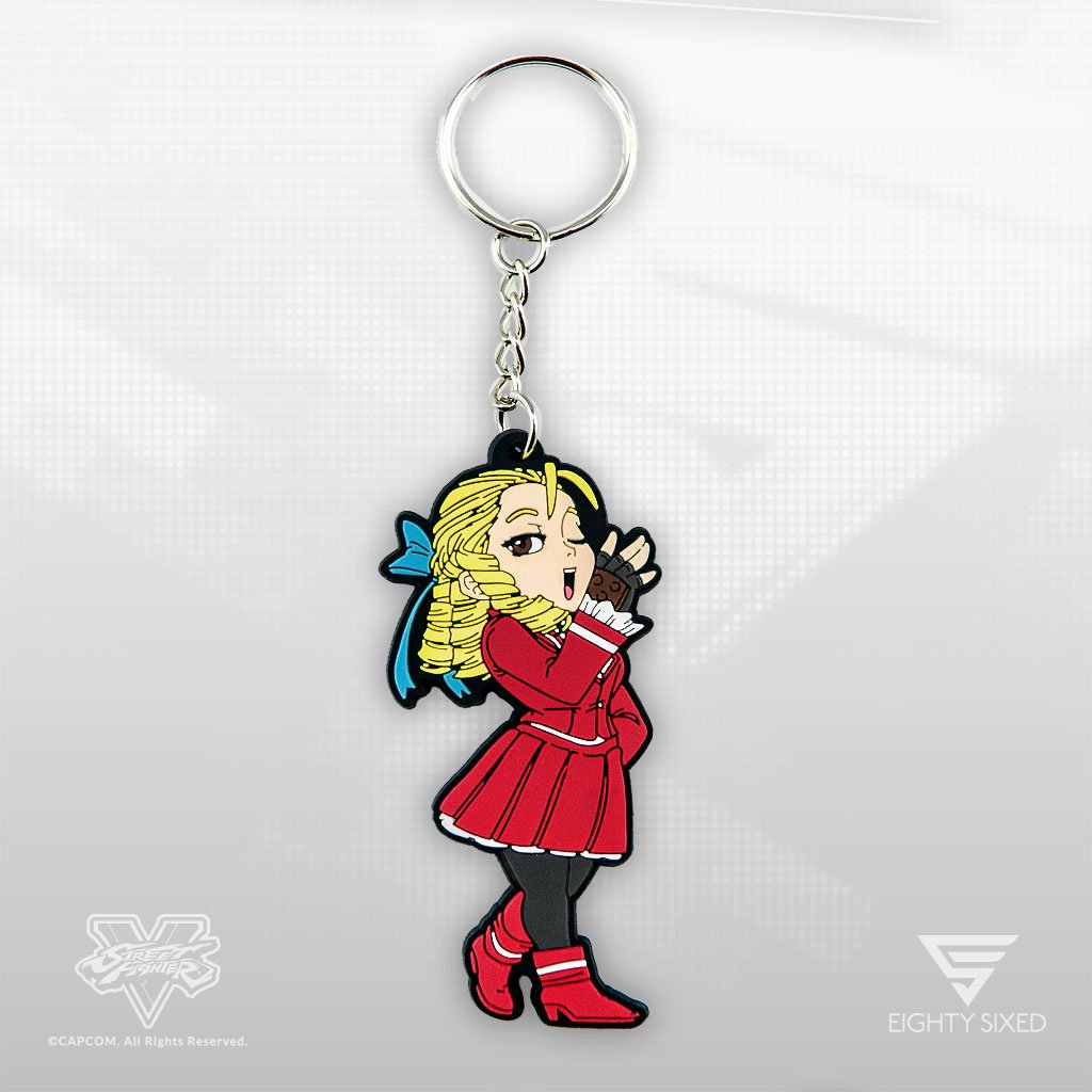 キーホルダー・アクリルキーホルダー STRIKE WITCHES RubberKeyAccessory set Street Fighter SD Karin PVC Keychain – All Blue Anime