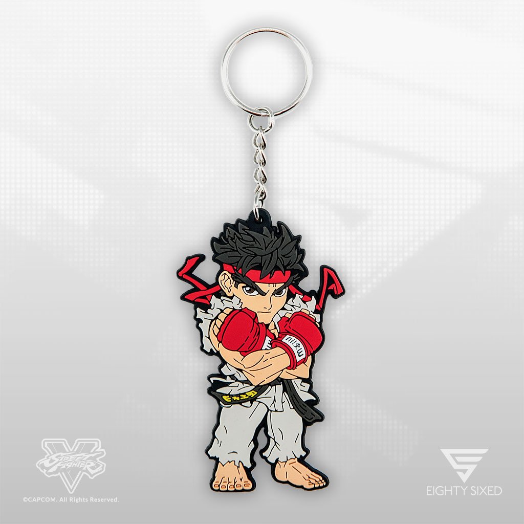 Street Fighter SD Ryu PVC Keychain – All Blue Anime