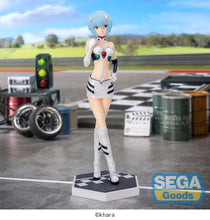 Load image into Gallery viewer, Sega Neon Genesis Evangelion Luminasta Racing Rei Ayanami Pit Walk Figure SG53413