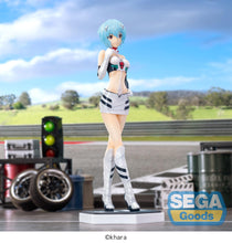 Load image into Gallery viewer, Sega Neon Genesis Evangelion Luminasta Racing Rei Ayanami Pit Walk Figure SG53413