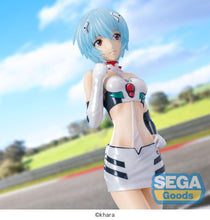 Load image into Gallery viewer, Sega Neon Genesis Evangelion Luminasta Racing Rei Ayanami Pit Walk Figure SG53413