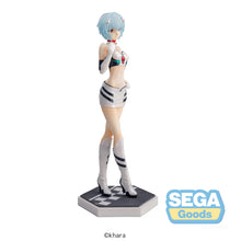 Load image into Gallery viewer, Sega Neon Genesis Evangelion Luminasta Racing Rei Ayanami Pit Walk Figure SG53413