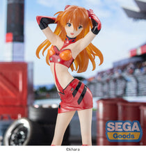 Load image into Gallery viewer, Sega Neon Genesis Evangelion Luminasta Racing Asuka Shikinami Langley Pit Walk Figure SG53414