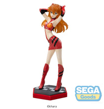 Load image into Gallery viewer, Sega Neon Genesis Evangelion Luminasta Racing Asuka Shikinami Langley Pit Walk Figure SG53414