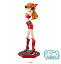 Load image into Gallery viewer, Sega Neon Genesis Evangelion Luminasta Racing Asuka Shikinami Langley Pit Walk Figure SG53414