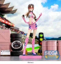 Load image into Gallery viewer, Sega Neon Genesis Evangelion Luminasta Racing Mari Makinami Illustrious Pit Walk Figure SG53415