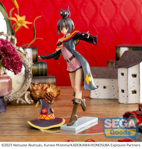 Sega Konosuba: an Explosion on this Wonderful World Luminasta Megumin with Chomusuke Figure SG54955