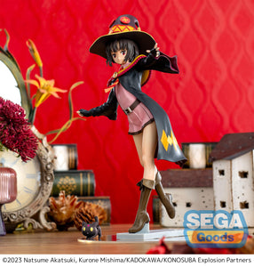 Sega Konosuba: an Explosion on this Wonderful World Luminasta Megumin with Chomusuke Figure SG54955