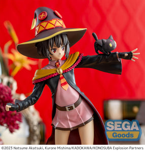 Sega Konosuba: an Explosion on this Wonderful World Luminasta Megumin with Chomusuke Figure SG54955