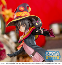 Load image into Gallery viewer, Sega Konosuba: an Explosion on this Wonderful World Luminasta Megumin with Chomusuke Figure SG54955