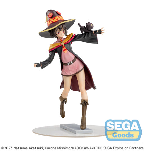 Sega Konosuba: an Explosion on this Wonderful World Luminasta Megumin with Chomusuke Figure SG54955