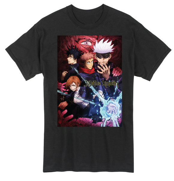 Jujutsu Kaisen Itadori Gojo Megumi Nobara Group Unisex Official T-Shirt GE411535