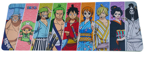 One Piece Straw Hat Pirates Wano Country Costumes Group Official Deskpad Mouse Pad GE41758