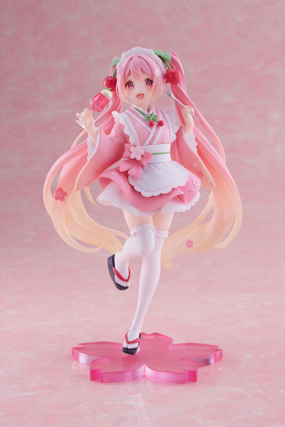 Taito Hatsune Miku Newley Written Sakura Miku (Japanese Cafe Ver.) Figure T40216