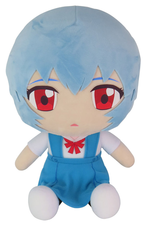 Evangelion EVA Rei Ayanami (Uniform Ver.) Large Sitting Pose Official Plush Doll GE471942