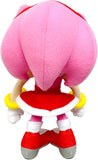 Sonic the Hedgehog Official Stuffed Plush Toy Doll - 9'' tall Amy Rose in Red Dress