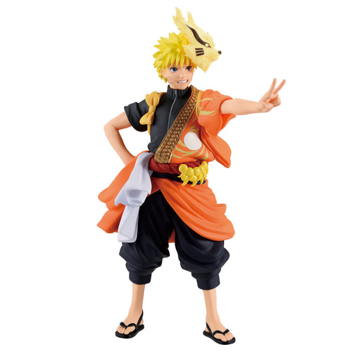 Banpresto Naruto Shippuden Animation 20th Anniversary Costume Uzumaki Naruto Figure BP88196