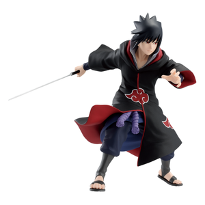 Banpresto Naruto Shippuden Vibration Stars Uchiha Sasuke IV (Akatsuki Outfit) Figure BP89812