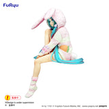 FuRyu Hatsune Miku - Hatsune Miku Rabbit Ear Hood Pajama Noodle Stopper Figure AMU1999