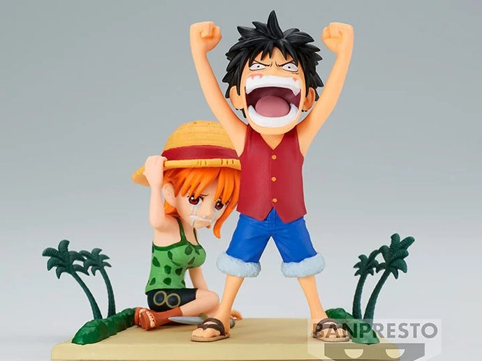Banpresto One Piece World Collectable Figure Log Stories Luffy & Nami Figure BP86914