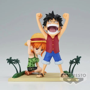 Banpresto One Piece World Collectable Figure Log Stories Luffy & Nami Figure BP86914