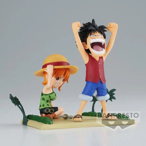 Banpresto One Piece World Collectable Figure Log Stories Luffy & Nami Figure BP86914