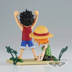 Banpresto One Piece World Collectable Figure Log Stories Luffy & Nami Figure BP86914