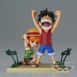 Banpresto One Piece World Collectable Figure Log Stories Luffy & Nami Figure BP86914