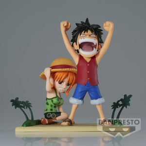 Banpresto One Piece World Collectable Figure Log Stories Luffy & Nami Figure BP86914