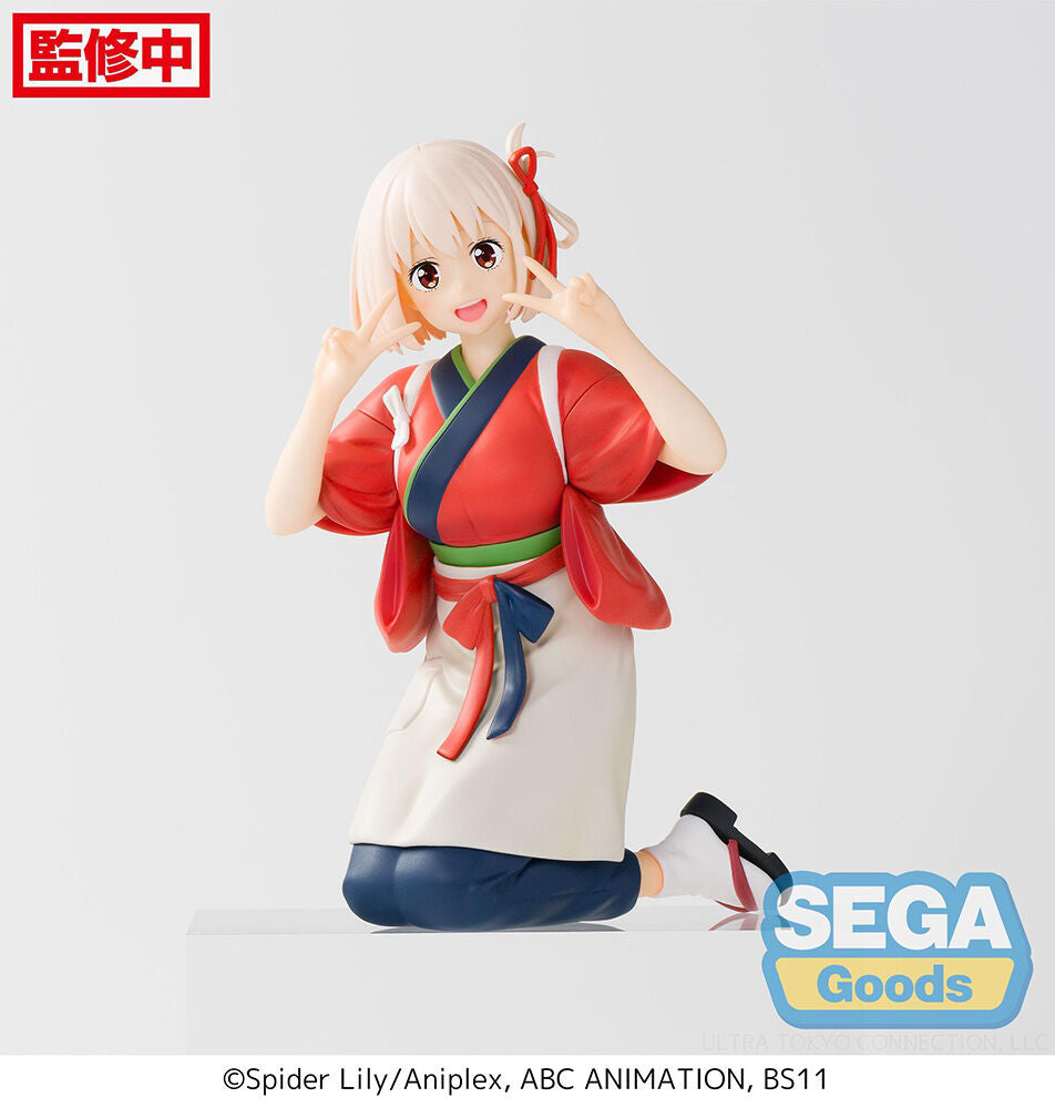 Sega Lycoris Recoil Perching Chisato Nishikigi Noodle Stopper Figure SG51654