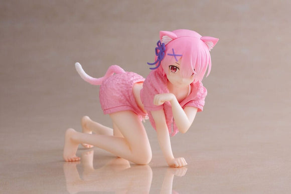 Taito Re Zero: Starting Life in Another World Desktop Cute Ram Cat Roomwear Ver. Figure T40147