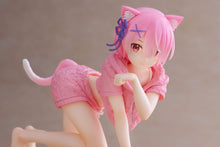 Load image into Gallery viewer, Taito Re Zero: Starting Life in Another World Desktop Cute Ram Cat Roomwear Ver. Figure T40147