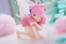 Load image into Gallery viewer, Taito Re Zero: Starting Life in Another World Desktop Cute Ram Cat Roomwear Ver. Figure T40147
