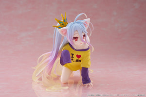 Taito No Game No Life Desktop Cute Shiro (Cat Ear T-Shirt Ver.) Figure T40353