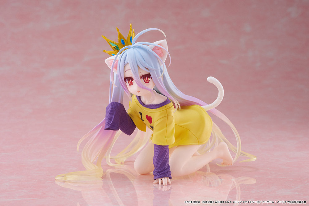 Desktop Cute まとめ売りノーゲーム•ノーライフ　猫耳Tシャツ ノーゲーム・ノーライフ Desktop Cute フィギュア 白～猫耳T