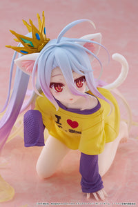 Taito No Game No Life Desktop Cute Shiro (Cat Ear T-Shirt Ver.) Figure T40353