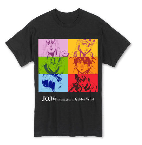 JoJo's Bizarre Adventure Golden Wind Group Colors Men's T-Shirt