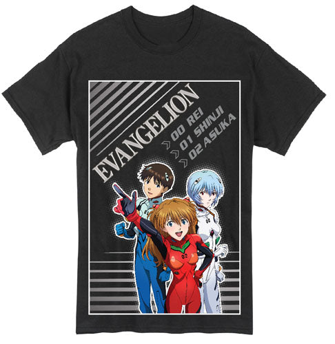 Evangelion Rei, Shinji & Asuka Group T-Shirt