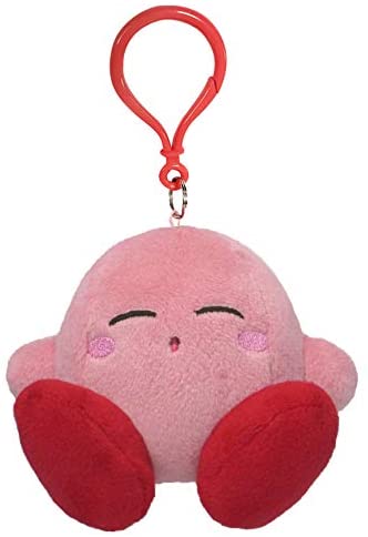 Kirby Sleeping Pose Dangler Plush 3.5