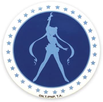 Sailor Moon Sailor Moon Icon Logo with Stars 3.00'' Authentic Anime Metal Button
