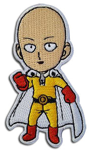One Punch Man SD Caped Baldy Chibi Saitama Iron On Authentic Anime Patch