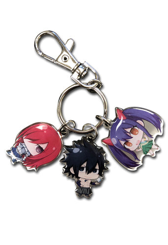 Fairy Tail SD Erza, Gray, Wendy Group 2 Metal Keychain