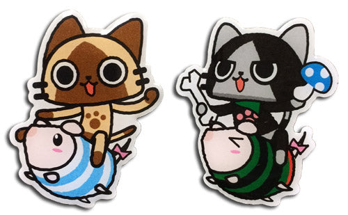 Monster Hunter Airou, Merarou on Poogie Metal Pin Set