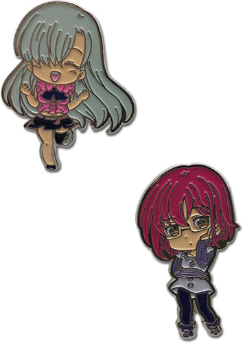 The Seven Deadly Sins Elizabeth & Gowther Authentic Anime Metal Pin Set