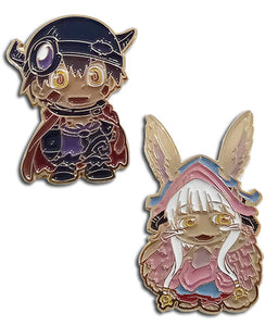 Made in Abyss Leg & Nanati Authentic Anime Metal Pin Set
