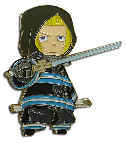 Fire Force SD Arthur Official Anime Metal Pin – All Blue Anime