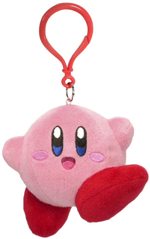 Kirby Jumping Pose Dangler Plush 3.5